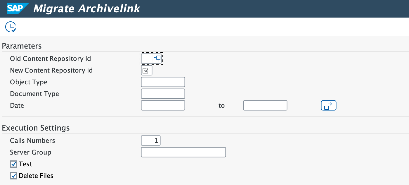 ArchiveLink Migration Report