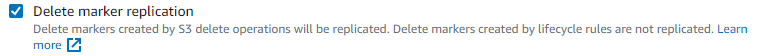 S3 replicate delete markers