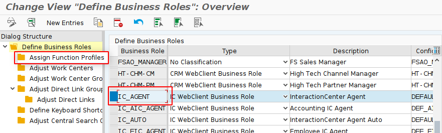 Assign Function Profile